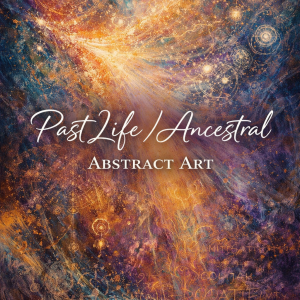 Past Life Ancestral Abstract Art, psychic artist